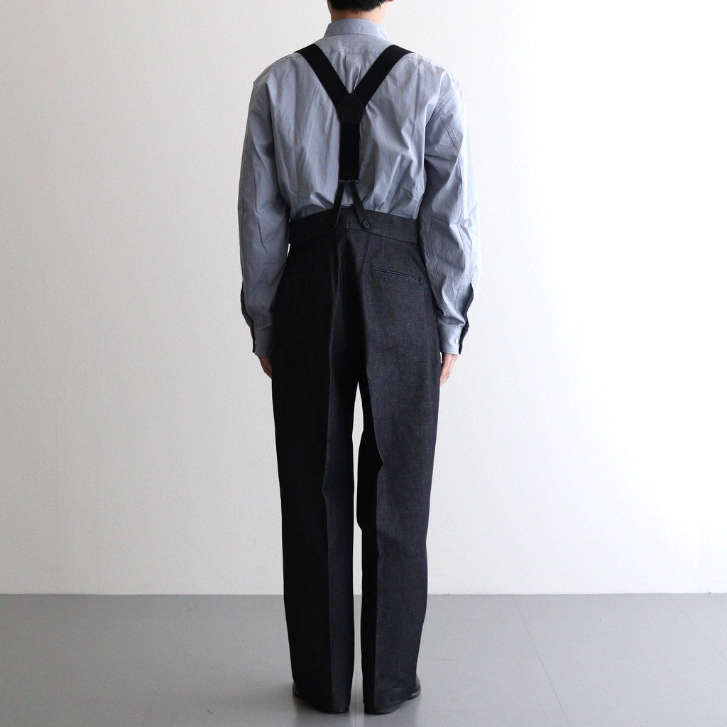 SOLIS COTTON TROUSERS - RIGID DENIM #INDIGO [HV501001]