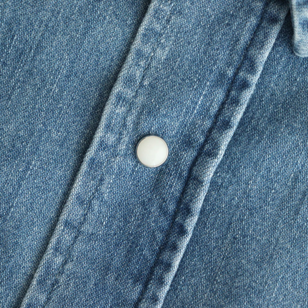Regular Collar Light Denim Shirt #Indigo [S25SG087]