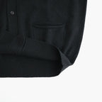 Lightweight All-yak POLO Cardigan #BLACK [NEP-AW2603]