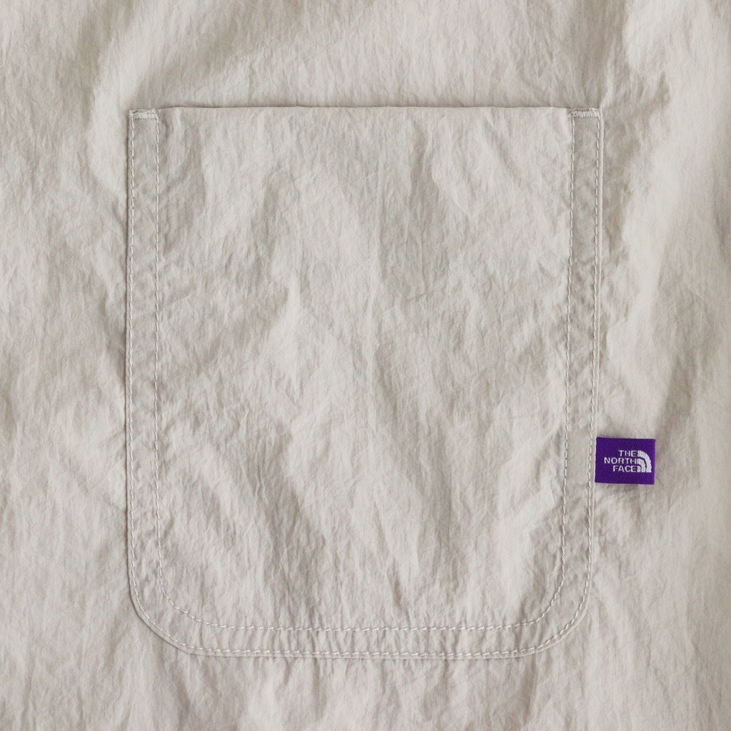 Nylon Taffeta Field S/S Shirt #Light Gray [N25SG055]