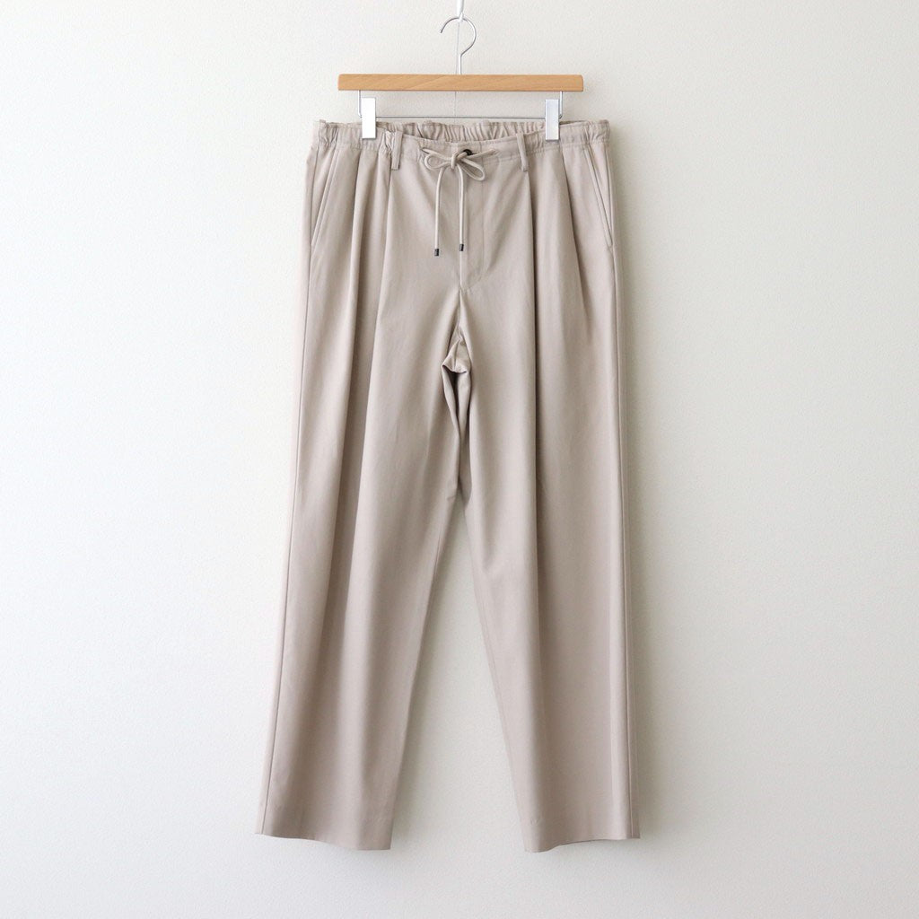 DOUBLE PLEATED EASY TROUSERS #LIGHT GRAY [A25C04PT02C]
