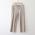 DOUBLE PLEATED EASY TROUSERS #LIGHT GRAY [A25C04PT02C]