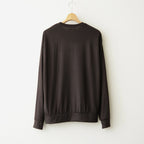 CREW NECK L/S TEE #DARK BROWN [M26C15CS03C]