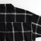 Flannel PALAKA Check Shirt #Black [S25FG016]