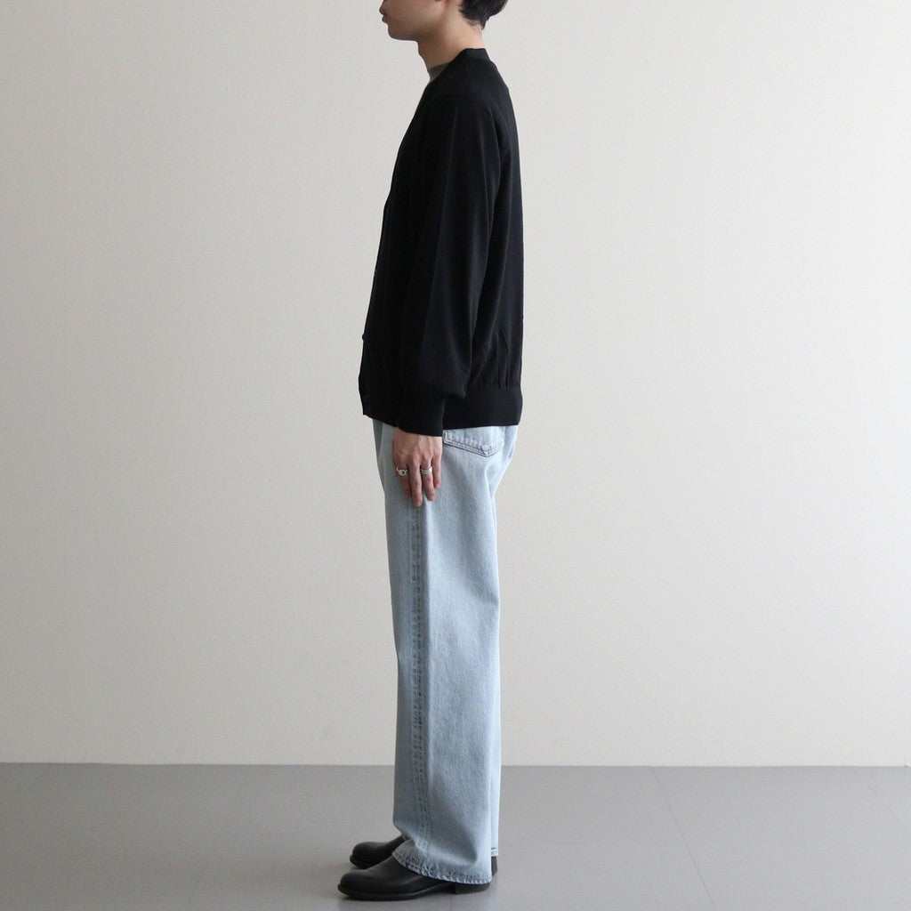 Wool Cashmere Silk Knit Cardigan #Black [BHS24F022]