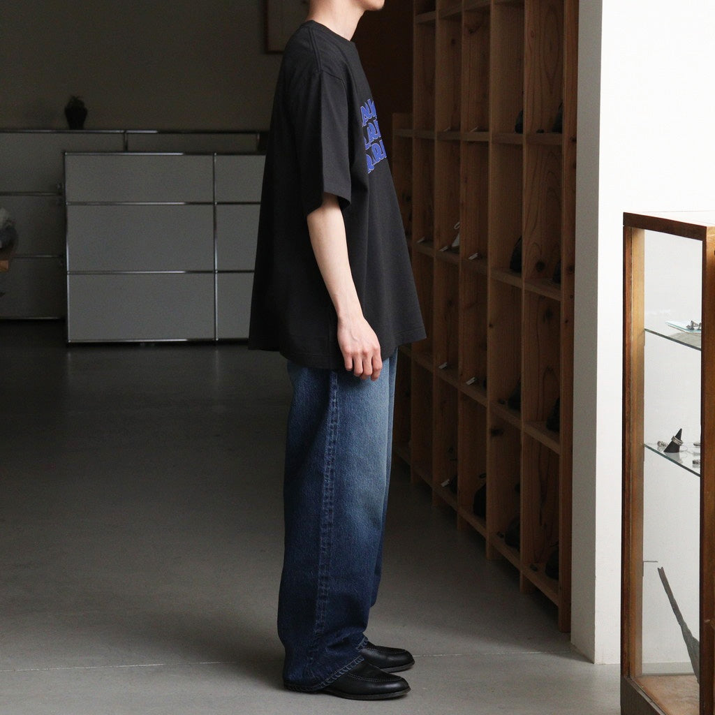 RAREGROOVE Print Tee WIDE #InkBlack×Blue-PT [bROOTS25S34S26B]