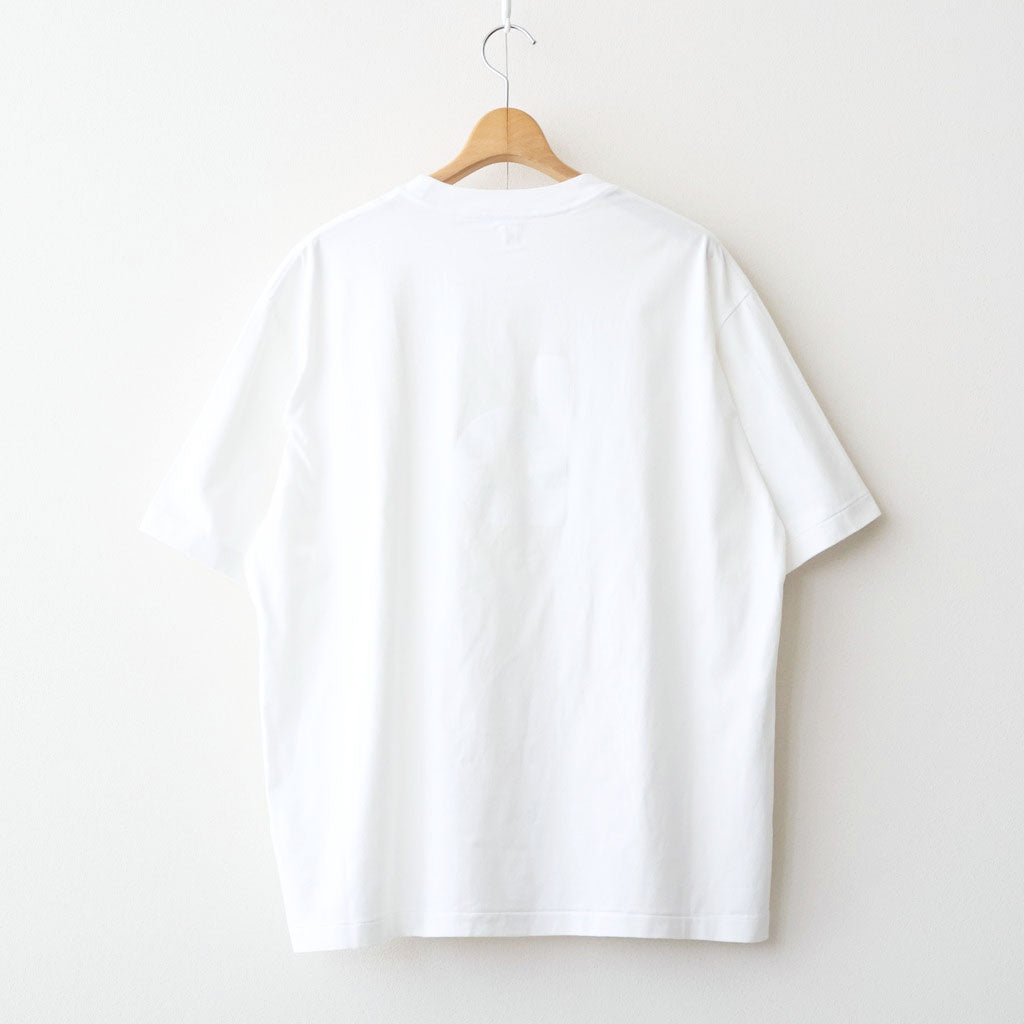 bd Print Tee WIDE #White×White-PT [bROOTS25S34S26A]