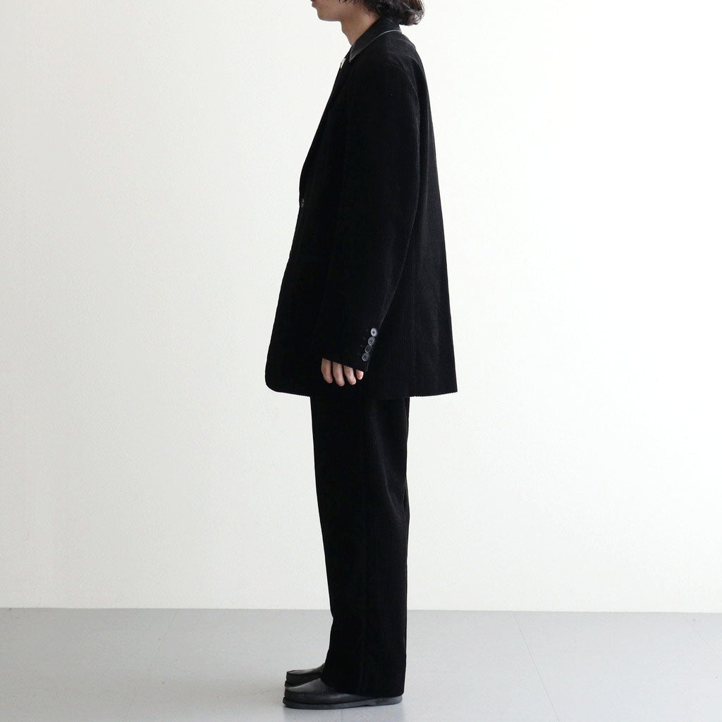 MIXED-WALE CORDUROY TAILORED JACKET #BLACK [26W-BIS-JK11]