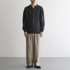 SILK POLO SKIPPER #CHARCOAL [BN-25SM-037]