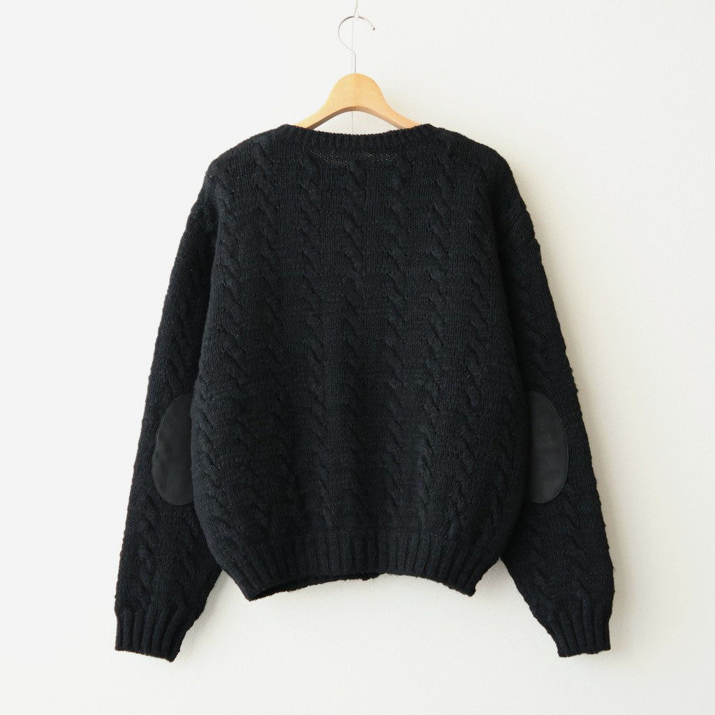 CABLE PATTERN GRANDPA CARDY #ONYX [262OJ-KN01]