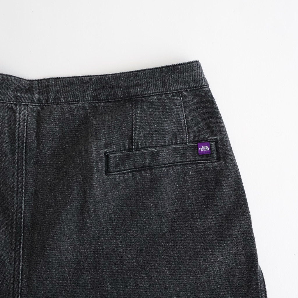 Denim Tuck Field Shorts #Gray [N26SD075]