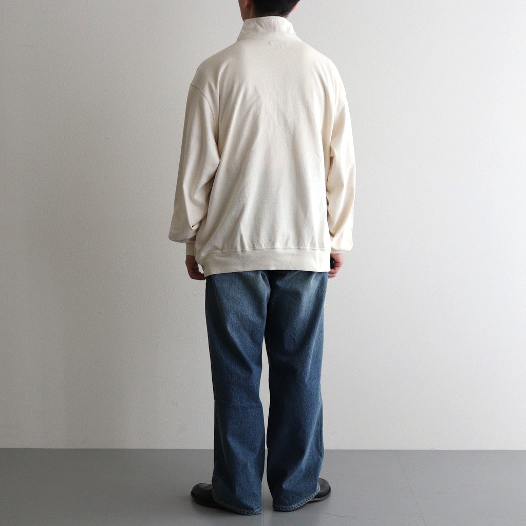 Co/Silk Nep Harf-Zip #Ivory [BHS24F038Si]