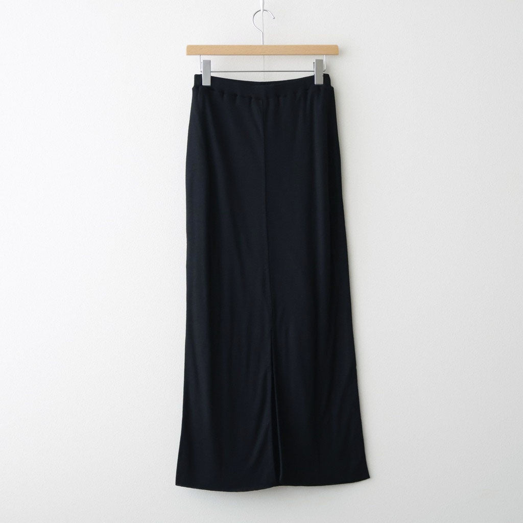 Wool RIB Skirt #Black [BHSW25F4F26]