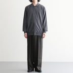FLAT FRONT WIDE TROUSERS #D.OLIVE [A26C15PT02C]