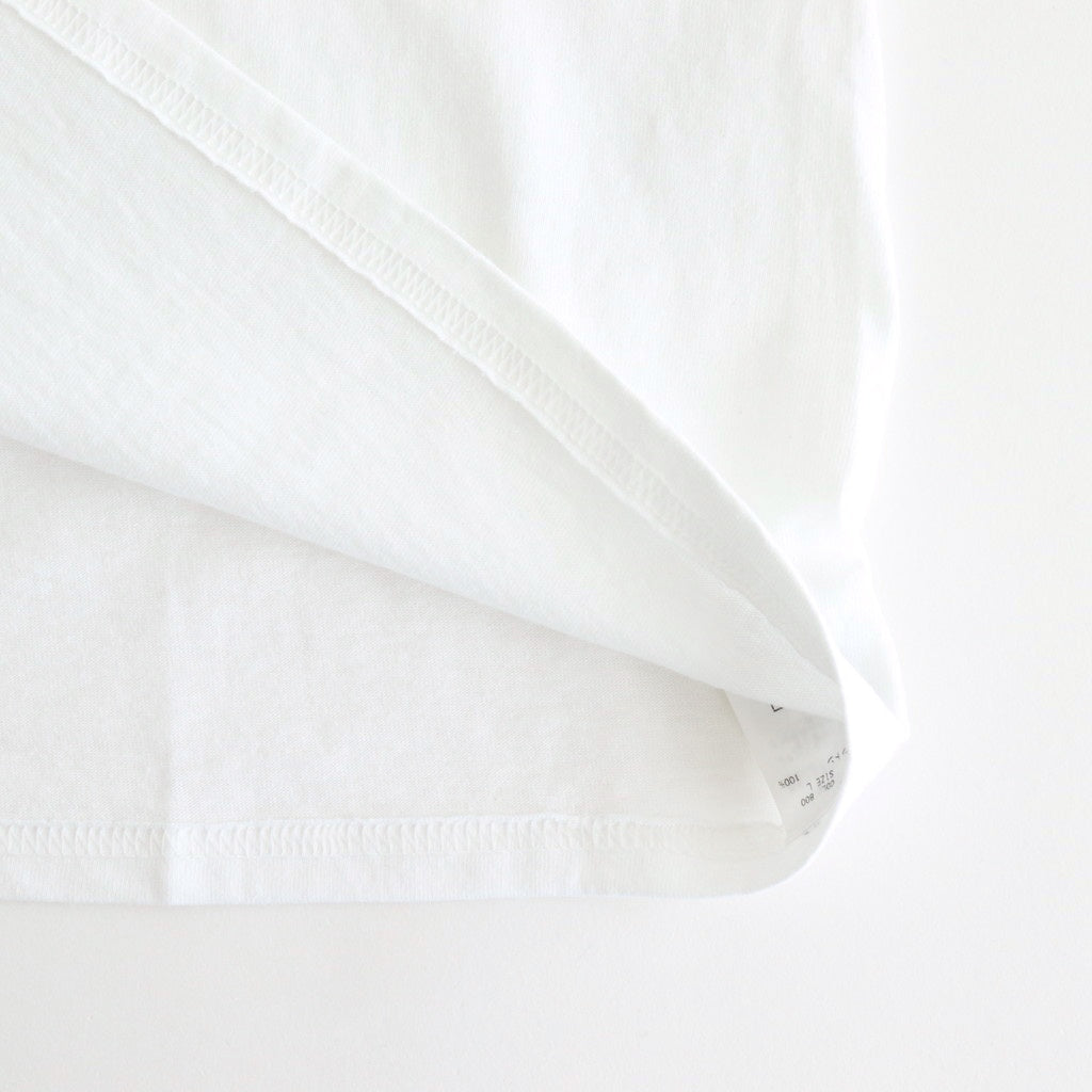 SHORT SLEEVE PRINT-T "swing by" #WHITE [DNA25T02]