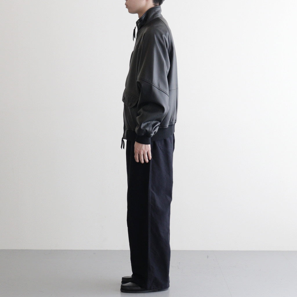 HIGH NECK BLOUSON #BLACK [SH-68-C-SHEEP-4]