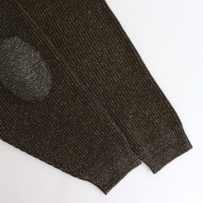 SILK NEP WOOL MOCK-NECK SWEATER #OLIVE STONE [242OJ-KN04]