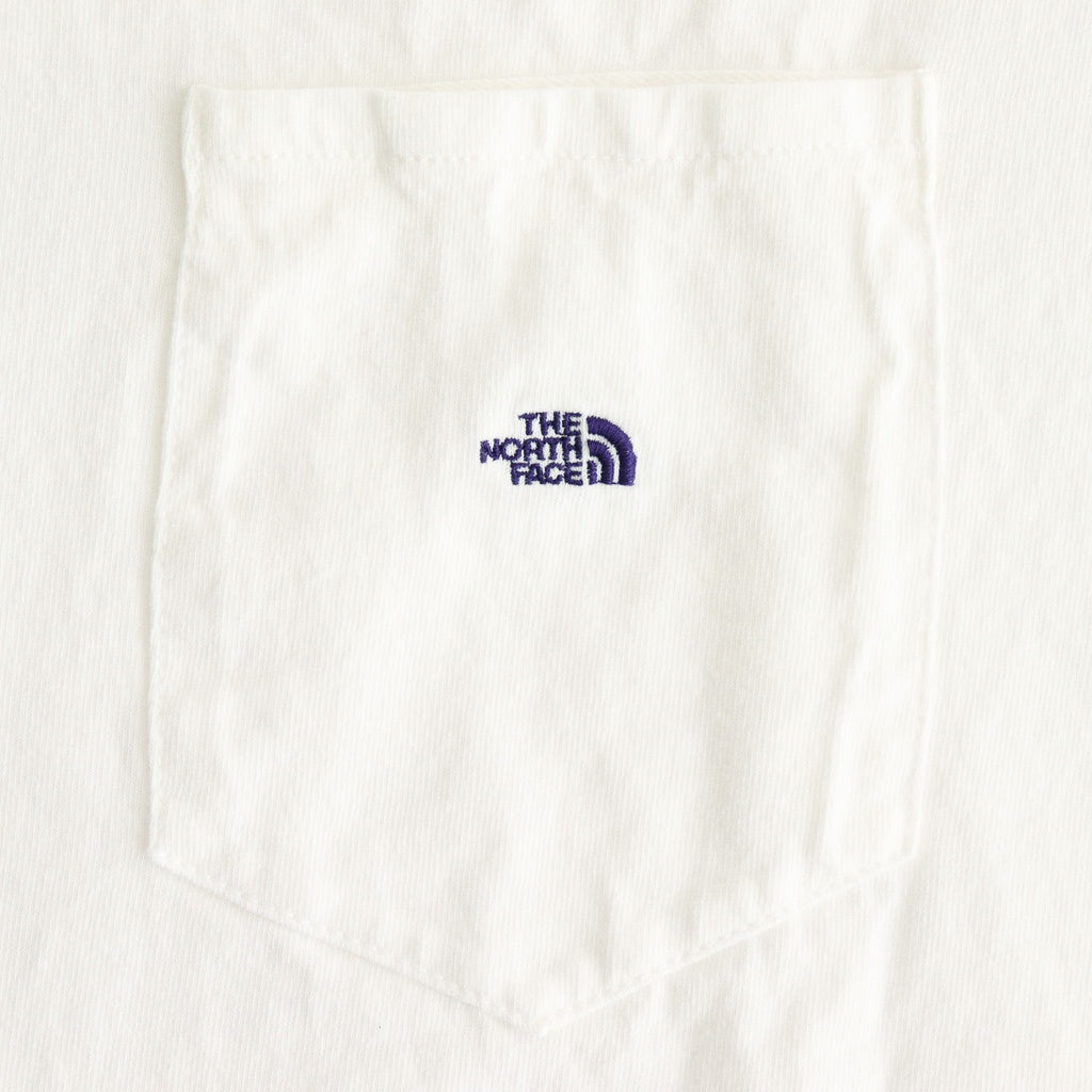 7oz Pocket Tee #Off White X Purple [N25SI102]