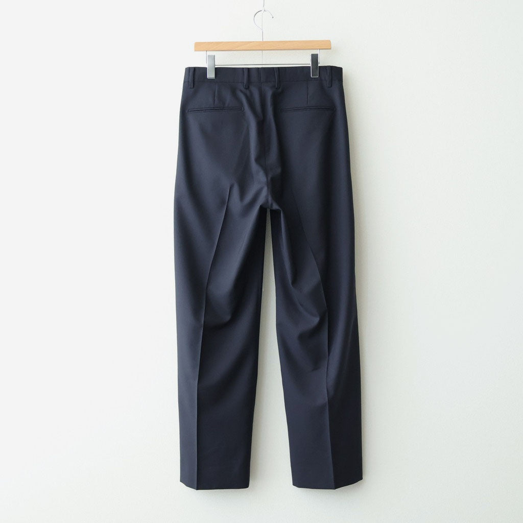 Wool Tropical 2tuck Wide Tapered Trousers #Navy [NEP-SS2605]