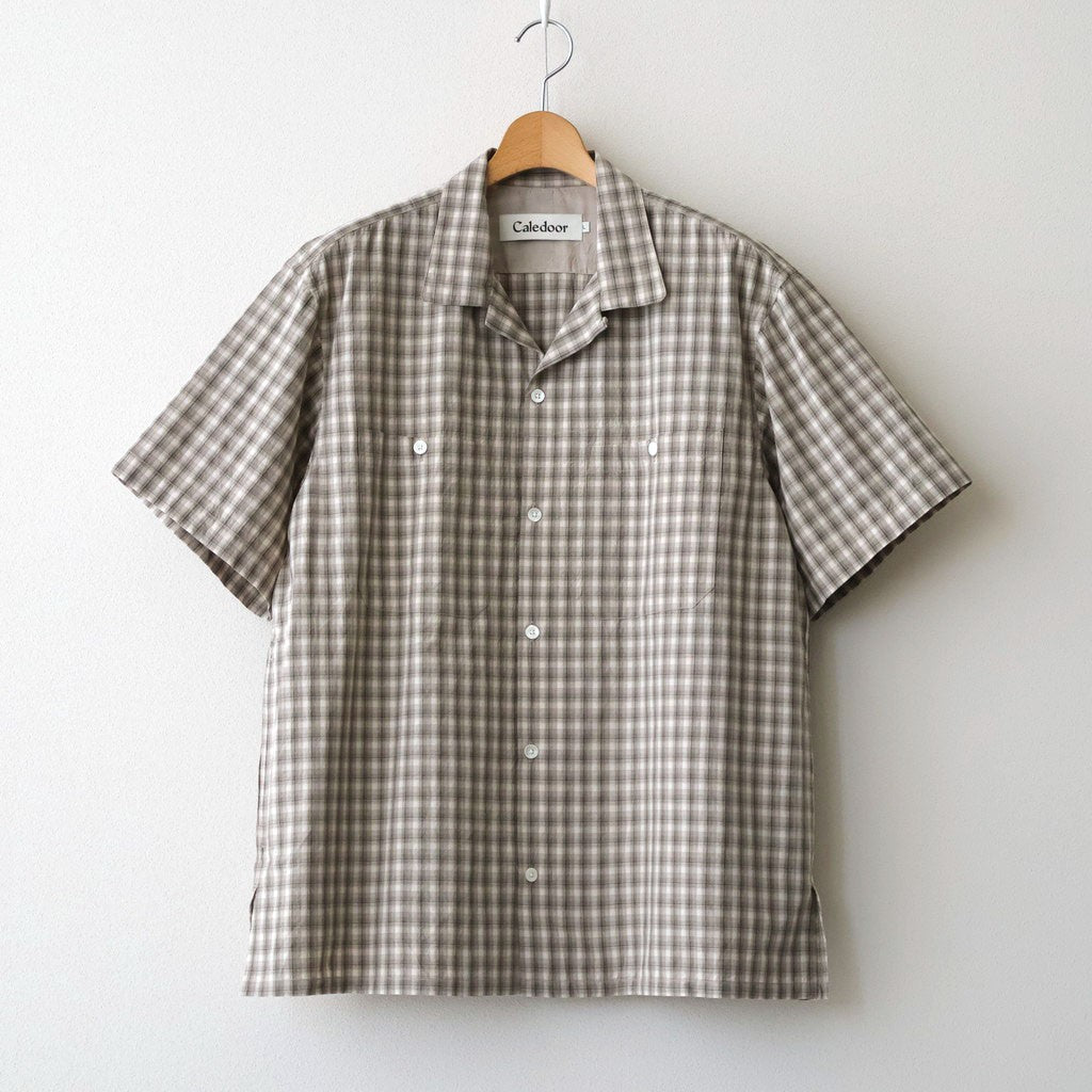 Organic Cotton Rambling Check Shirts #Beige check [6061-1601]