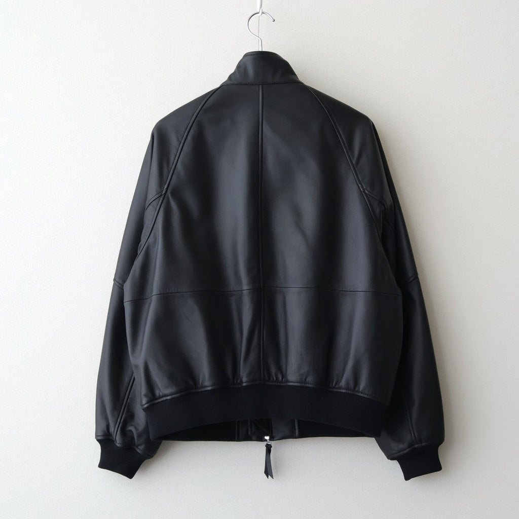 HIGH NECK BLOUSON #BLACK [SH-68-C-SHEEP-4]