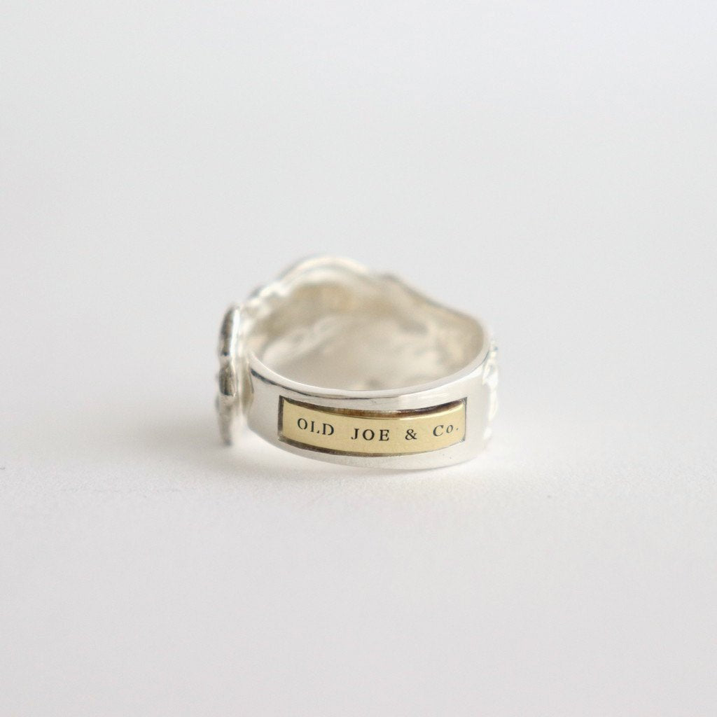 IRIAN / SPOON RING #SILVER/WHITE FINISH [OJ-AC17]