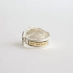IRIAN / SPOON RING #SILVER/WHITE FINISH [OJ-AC17]