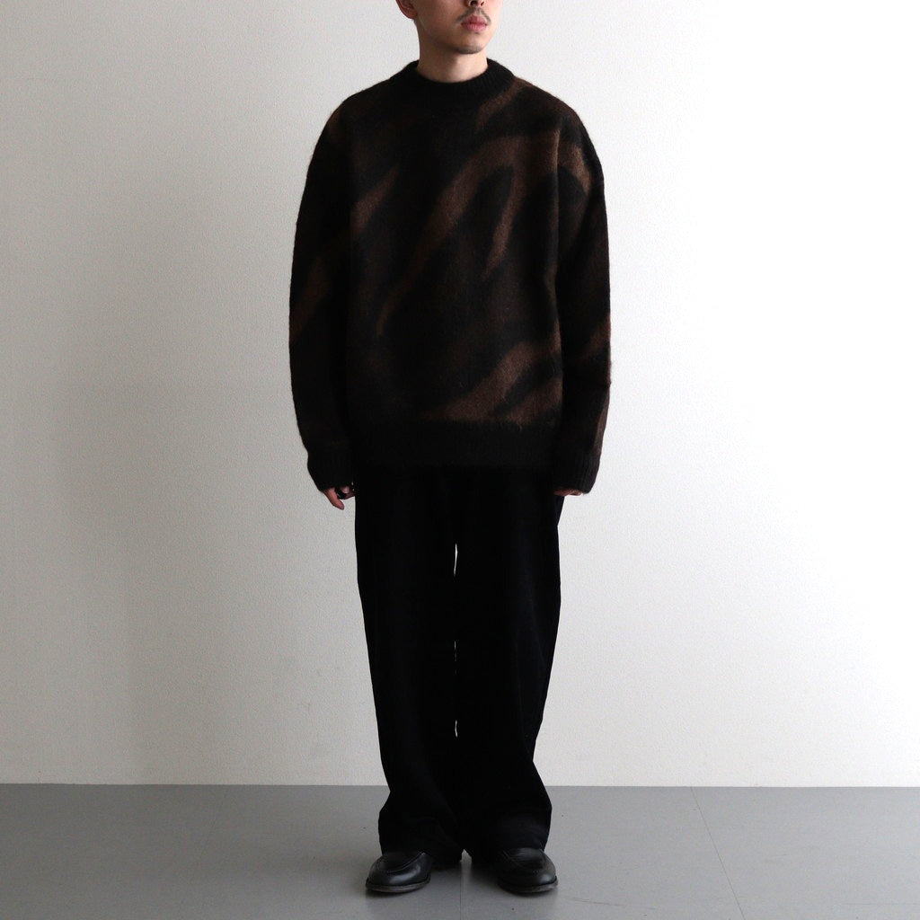 BIAS ZEBRA PATTERN JUMPER #NATURAL BROWN MIX [A24C20SW02C]