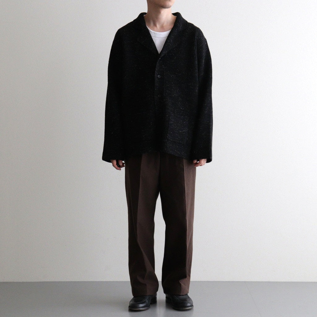 DOUBLE-PLEATED SMARTY TROUSER #WHISKY [252OJ-PT08]