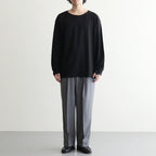 NORMANDY LINEN BASQUE SHIRT #BLACK [BN-26SM-072]