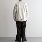 SINGLE PLEAT WIDE TROUSERS #BROWN BIRD’S-EYE [M26C10PT02C]