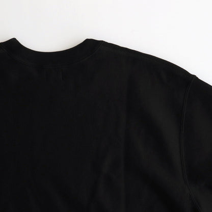 Soft&Hard Sweat Crew-Neck P/O #Black [bROOTS24F21]