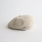 COTTON LINEN HUNTHING CAP - GENTLEMAN #IVORY [V01015]