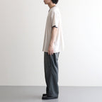 PIMA MOKLODI RINGER TEE #STONE × BROWN [26S-BIS-CS61]