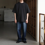 b Patch Tee WIDE #InkBlack×Charcoal [bROOTS25S34S26C]