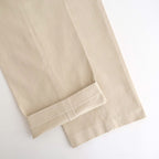 DOUBLE-PLEATED SMARTY TROUSER #BONE [252OJ-PT08]