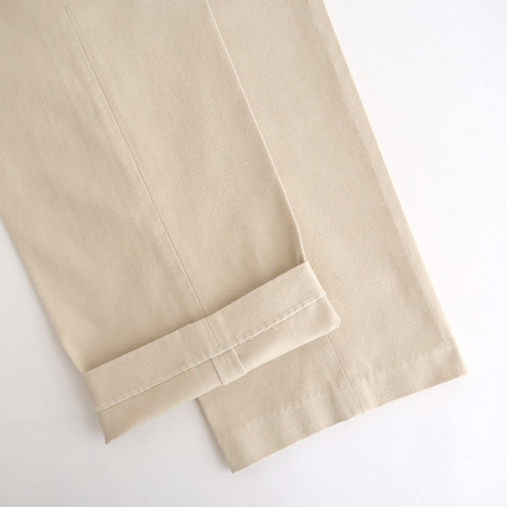 DOUBLE-PLEATED SMARTY TROUSER #BONE [252OJ-PT08]