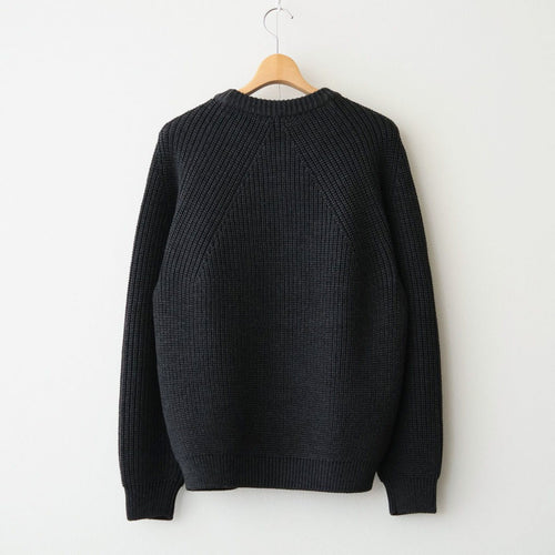 SIGNATURE CREW NECK #CHARCOAL [BN-26FM-047]