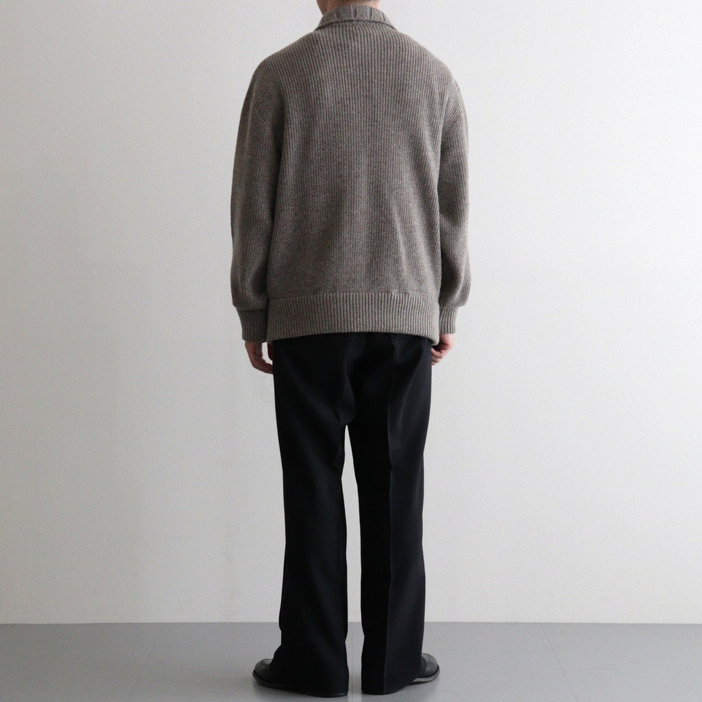 Yak×Ca/Wool Flight Jacket #Beige Mix [NEP-AW2517M]