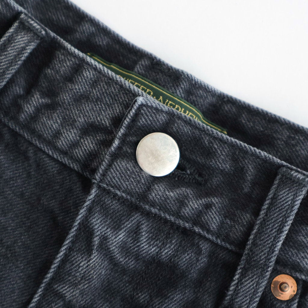 SELVEDGE DENIM 5POCKET PANTS #BLACK [DNS26P03]