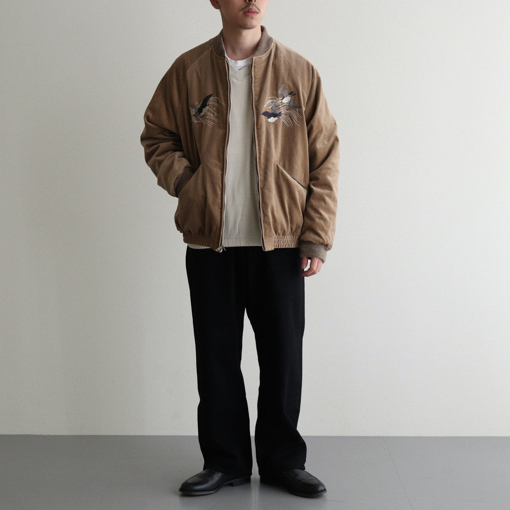 FADED VELVET SOUVENIR JACKET #DUNE [242OJ-JK15] – Diffusion