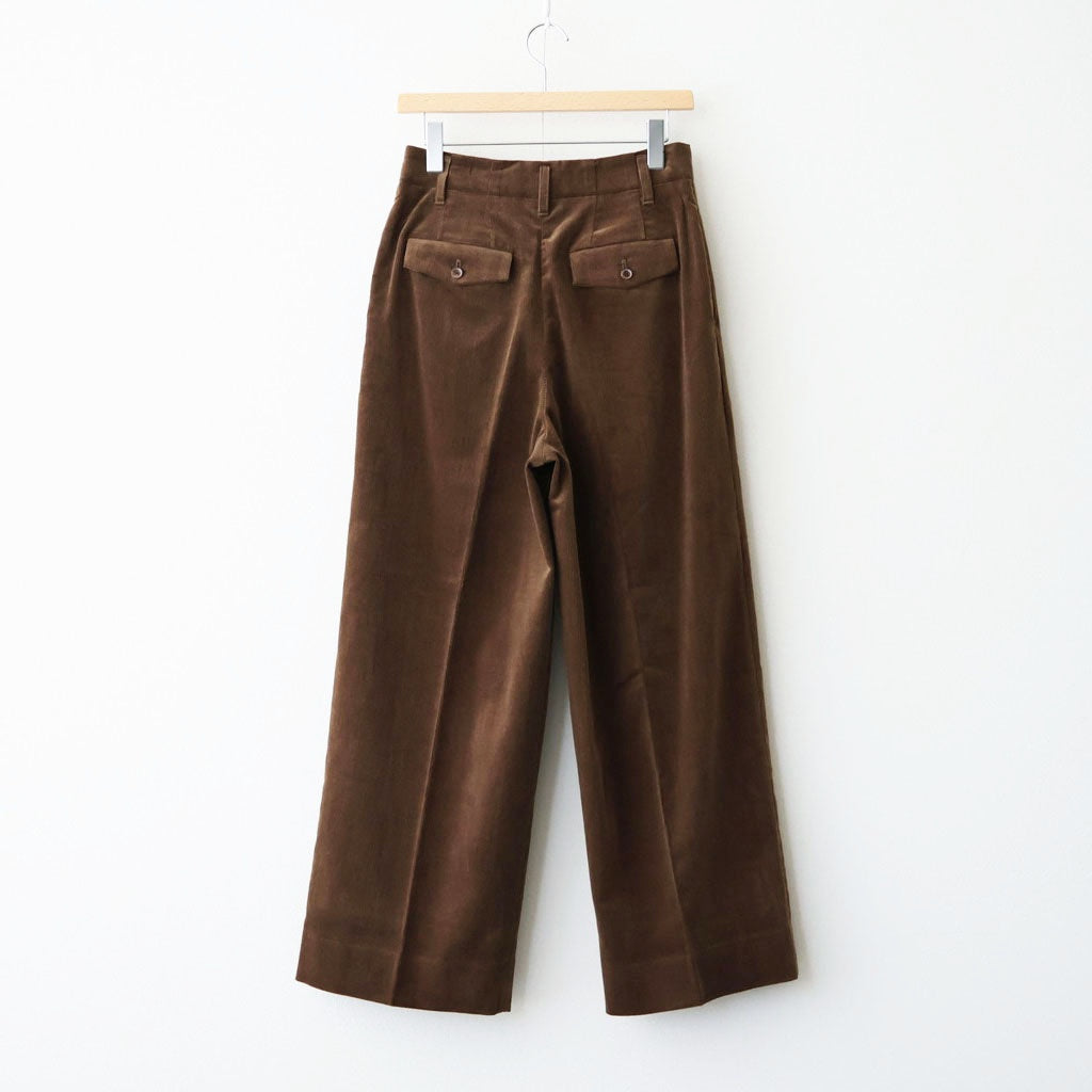 Finx Cotton Corduroy Wide Trousers #Lt. BROWN [NEP-AW2659 ]