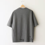 CREW NECK DAMAGED TEE #DAMAGED [M25B11CS01B]
