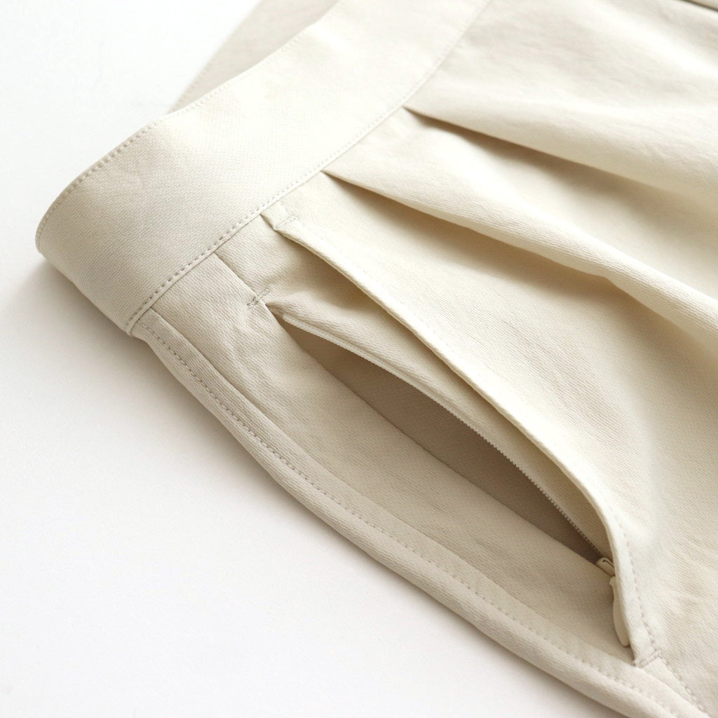 ALPHADRY Double Pleats Shorts #Dry Sand [S25SD052]