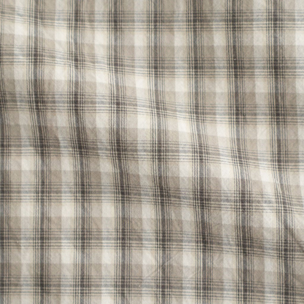 Organic Cotton Rambling Check Shirts Jacket #Beige check [6061-1104]