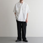 ORGANIC COTTON WASHER SATIN OPEN/C SH #WHITE [16551 50343]