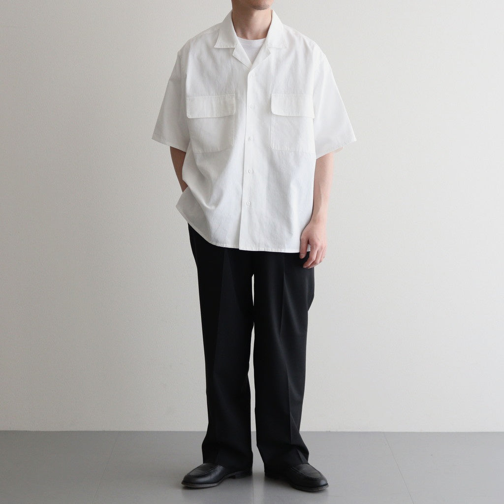 ORGANIC COTTON WASHER SATIN OPEN/C SH #WHITE [16551 50343]