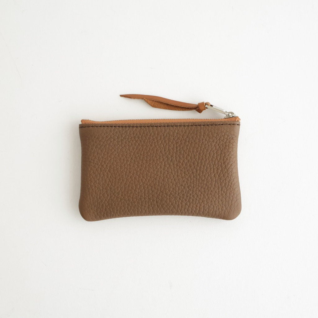 qualquer coisa pouch mini - taurillon #brown×camel
