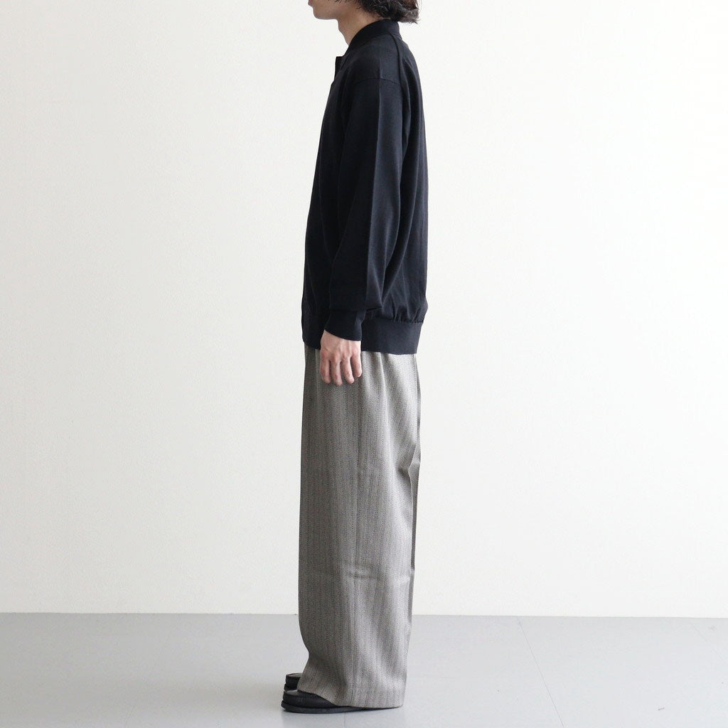 BABY WOOL POLO CARDIGAN #BLACK [BN-26FM-040]
