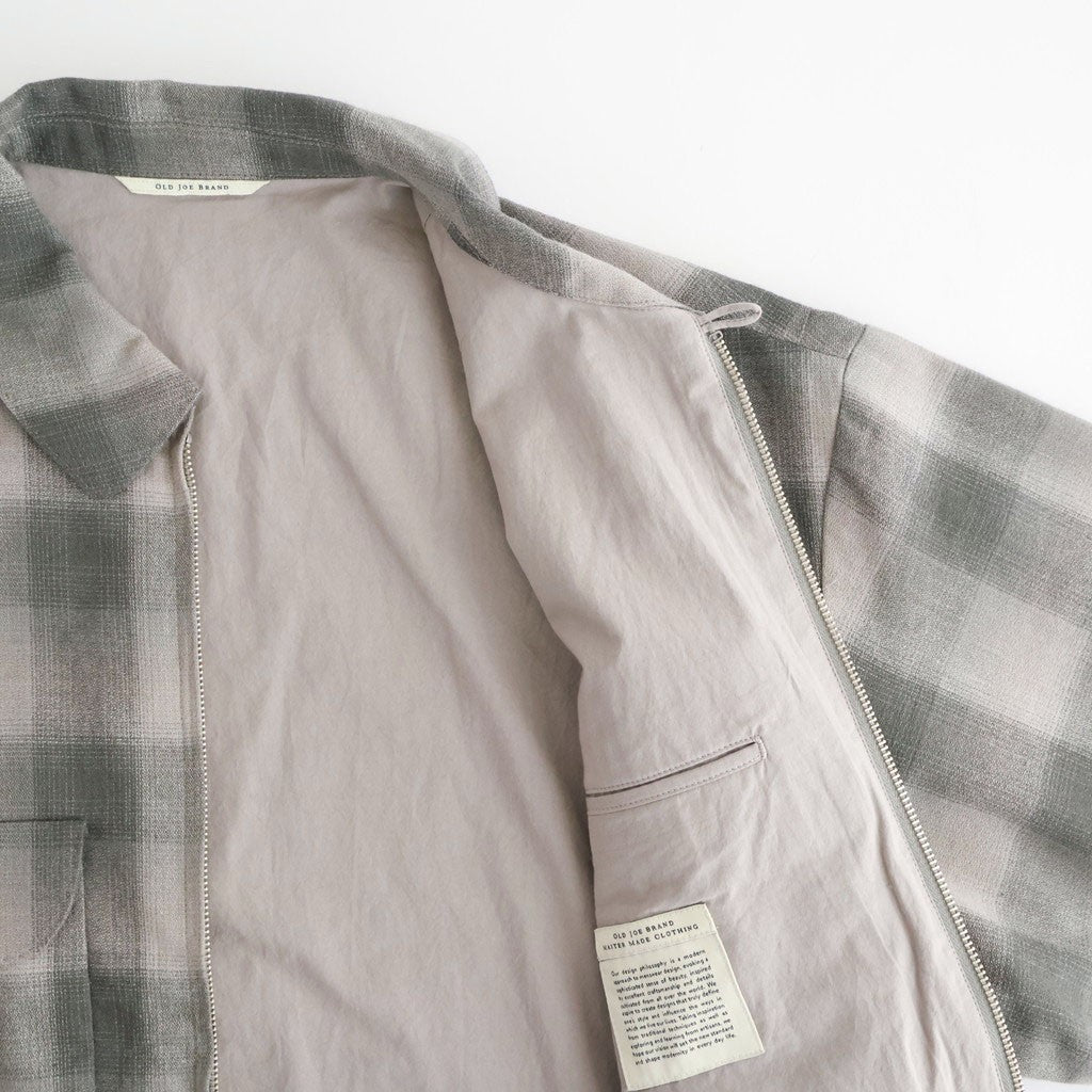 PLEATED-POCKET RICKY JACKET #GRAPHITE PLAID [261OJ-JK07]